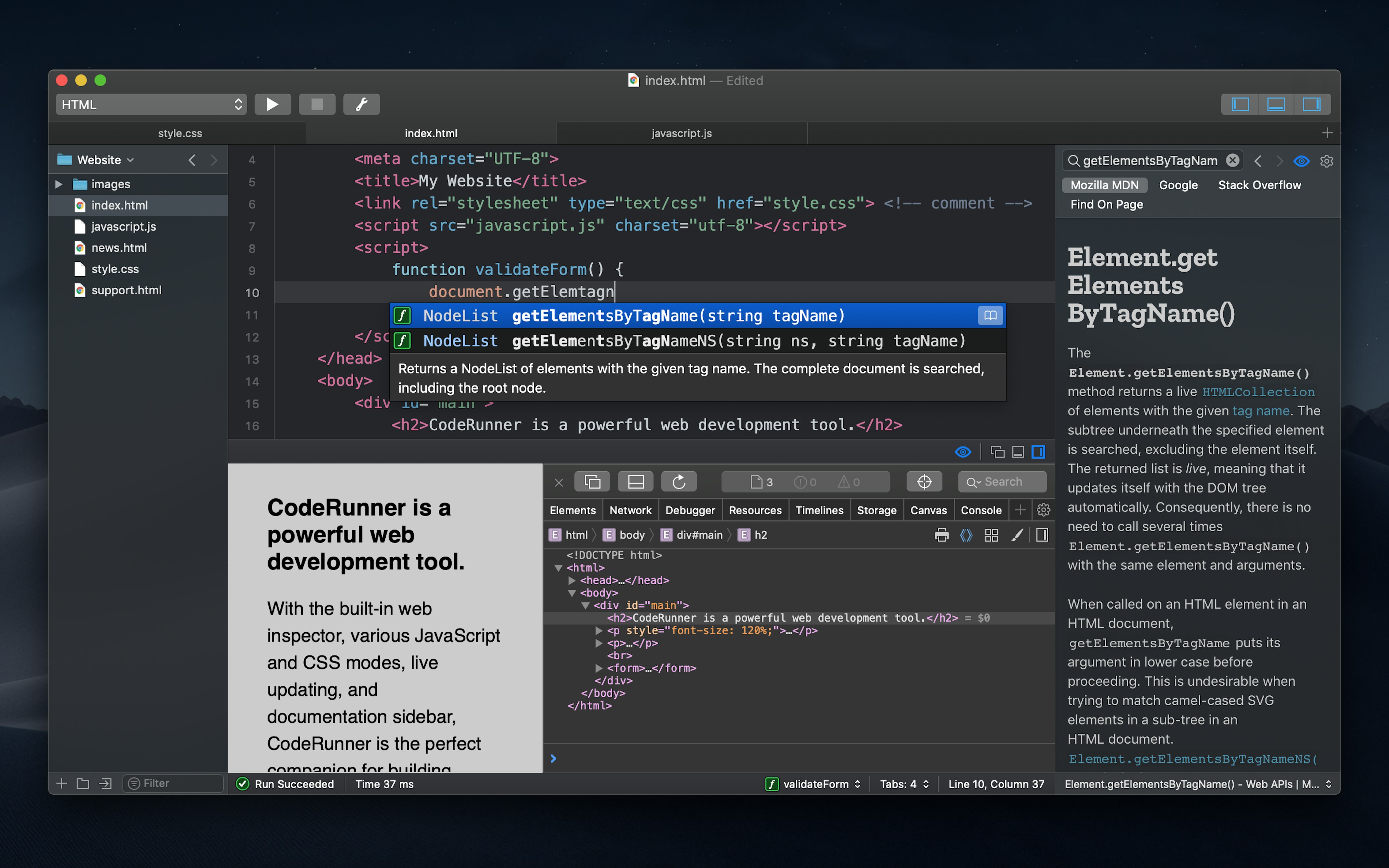 CodeRunner on Setapp | Beautiful, lightweight code editor for Mac