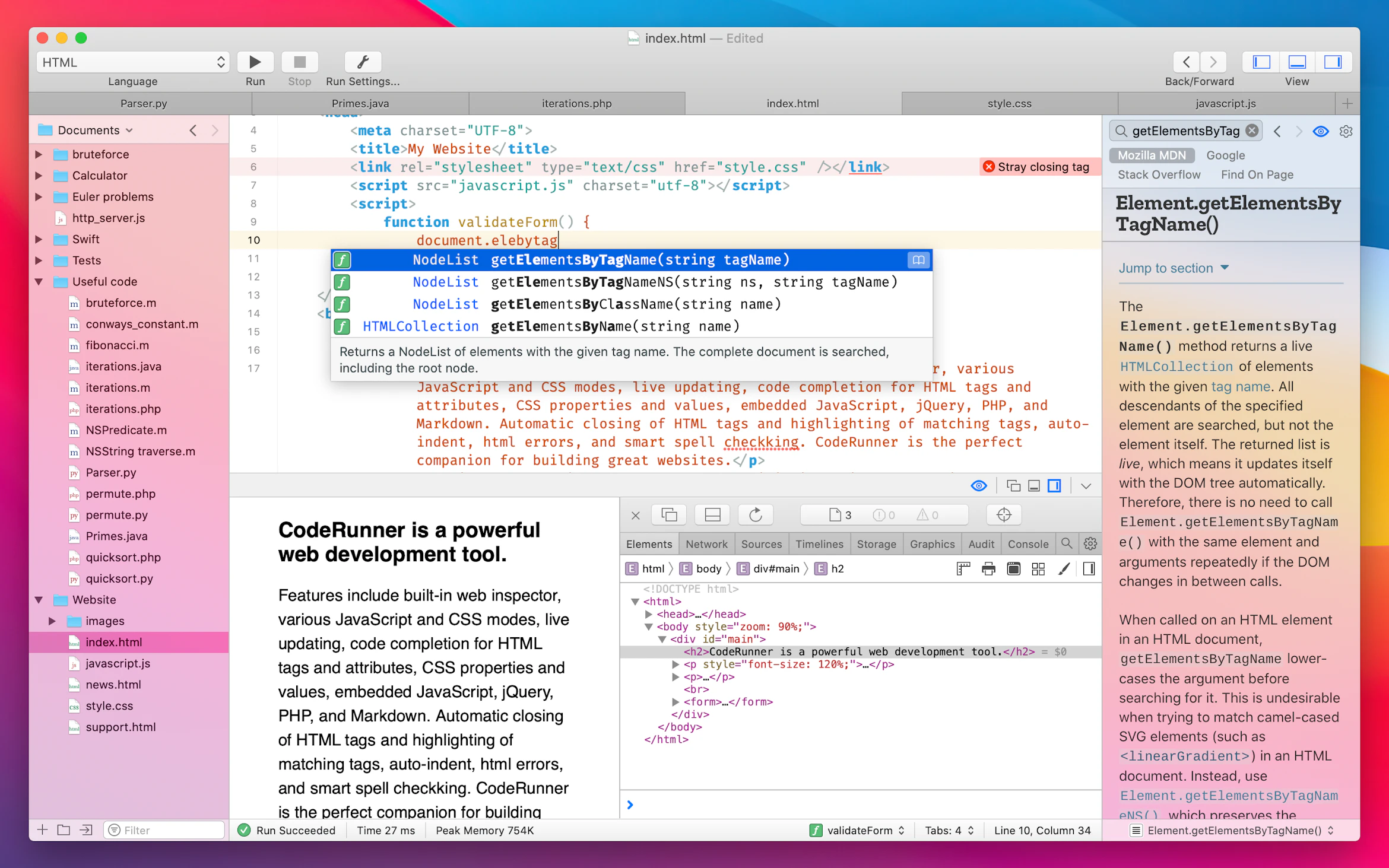 Sql Code Runner App CodeRunner on Setapp | Beautiful, lightweight code editor for Mac