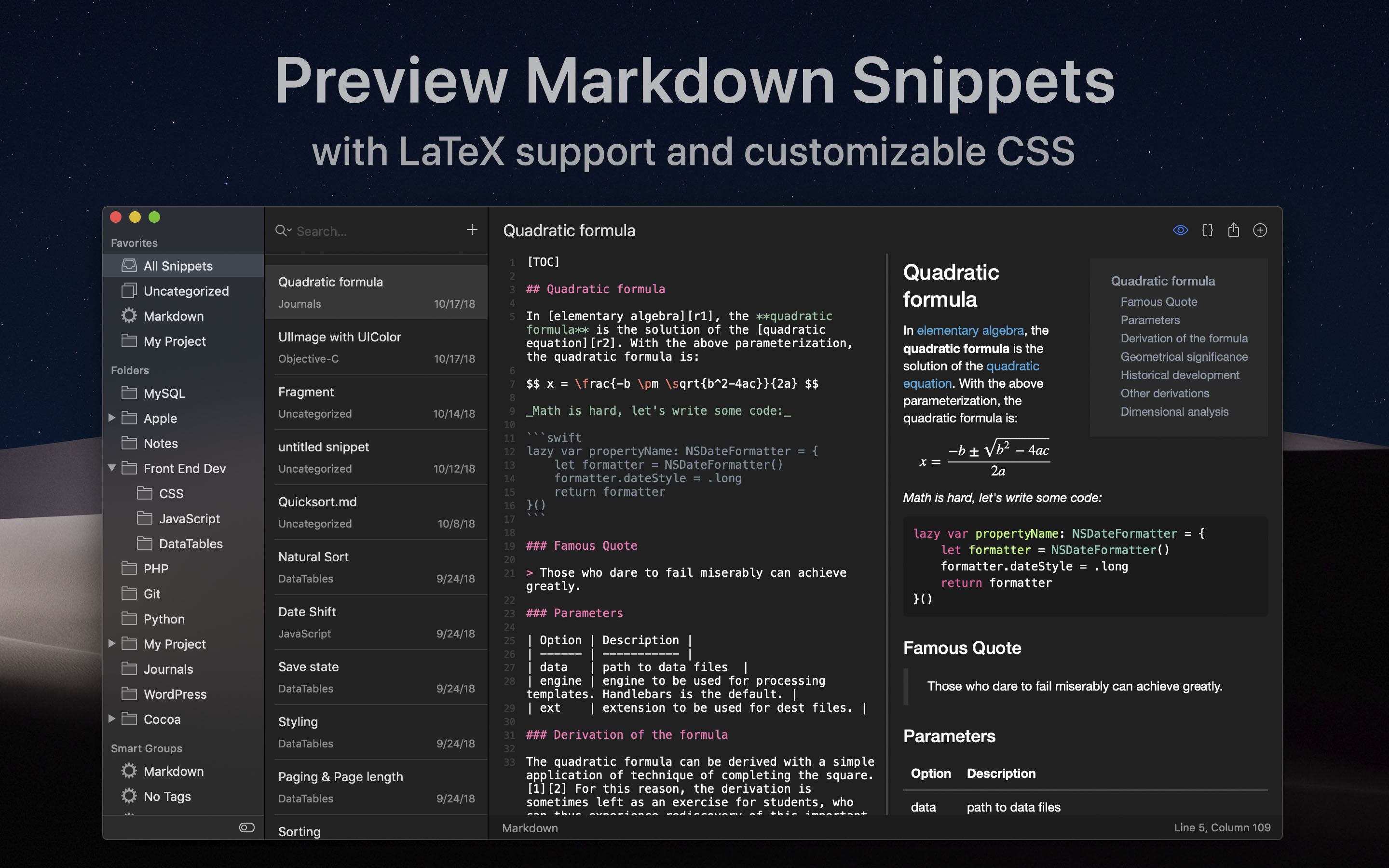 textexpander markdown snippets