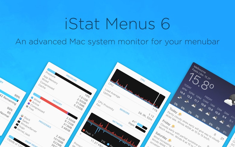 An advanced Mac system monitor for your menubar