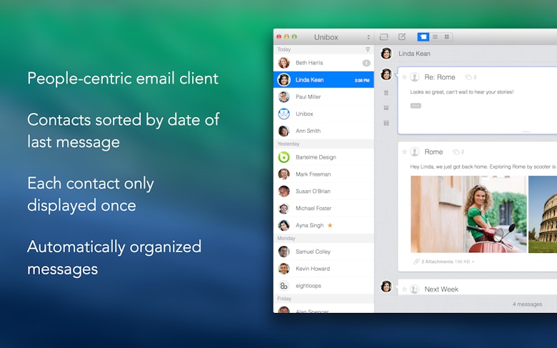 People-centric email client