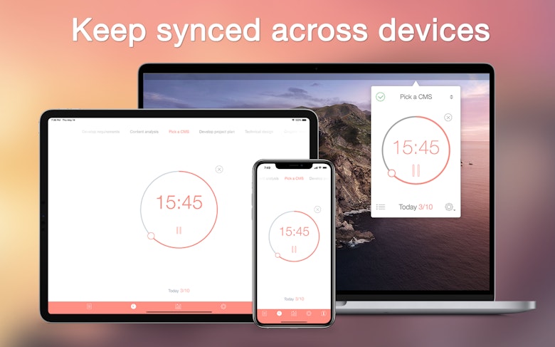 Keep synced across devices