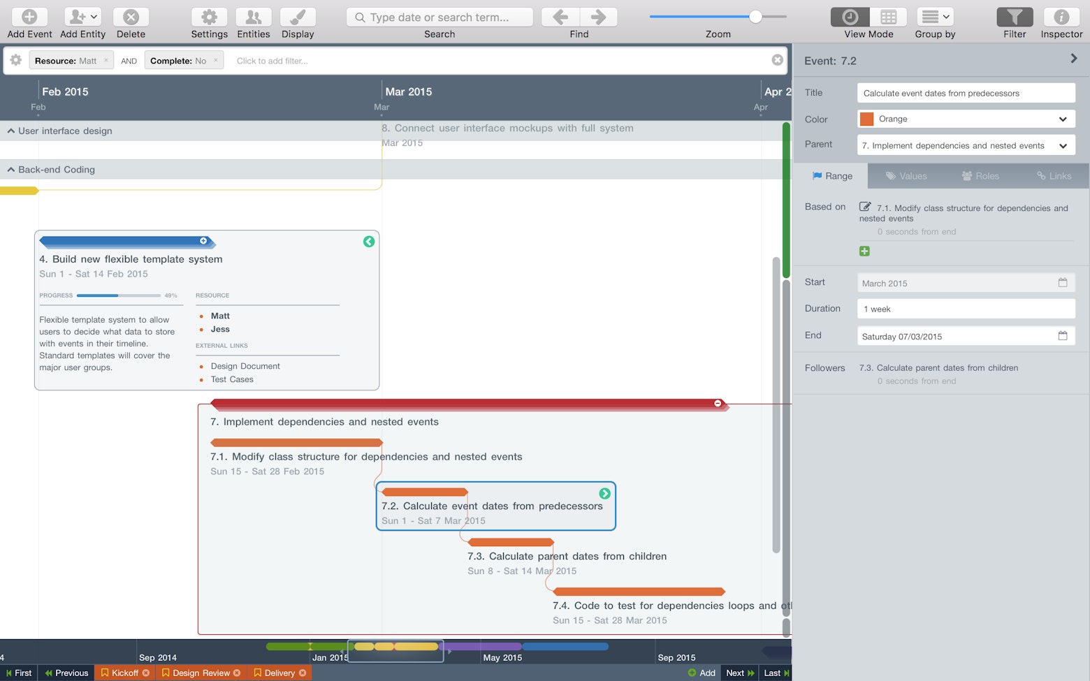 Aeon Timeline on Setapp | The visual timeline app