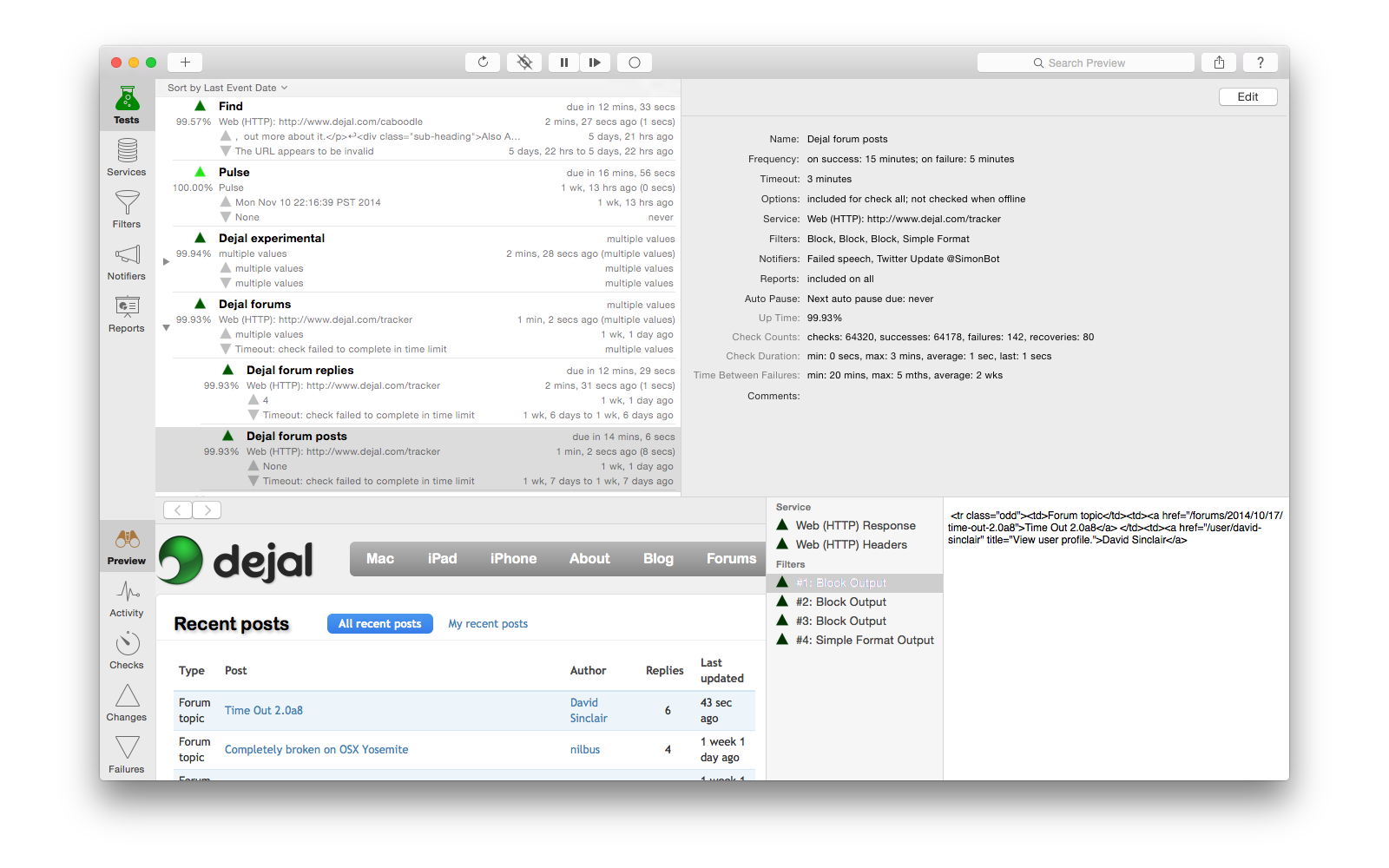 Simon Screenshot Overview