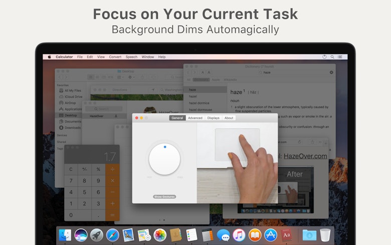Focus on Your Current Task - Background Dims Automagically