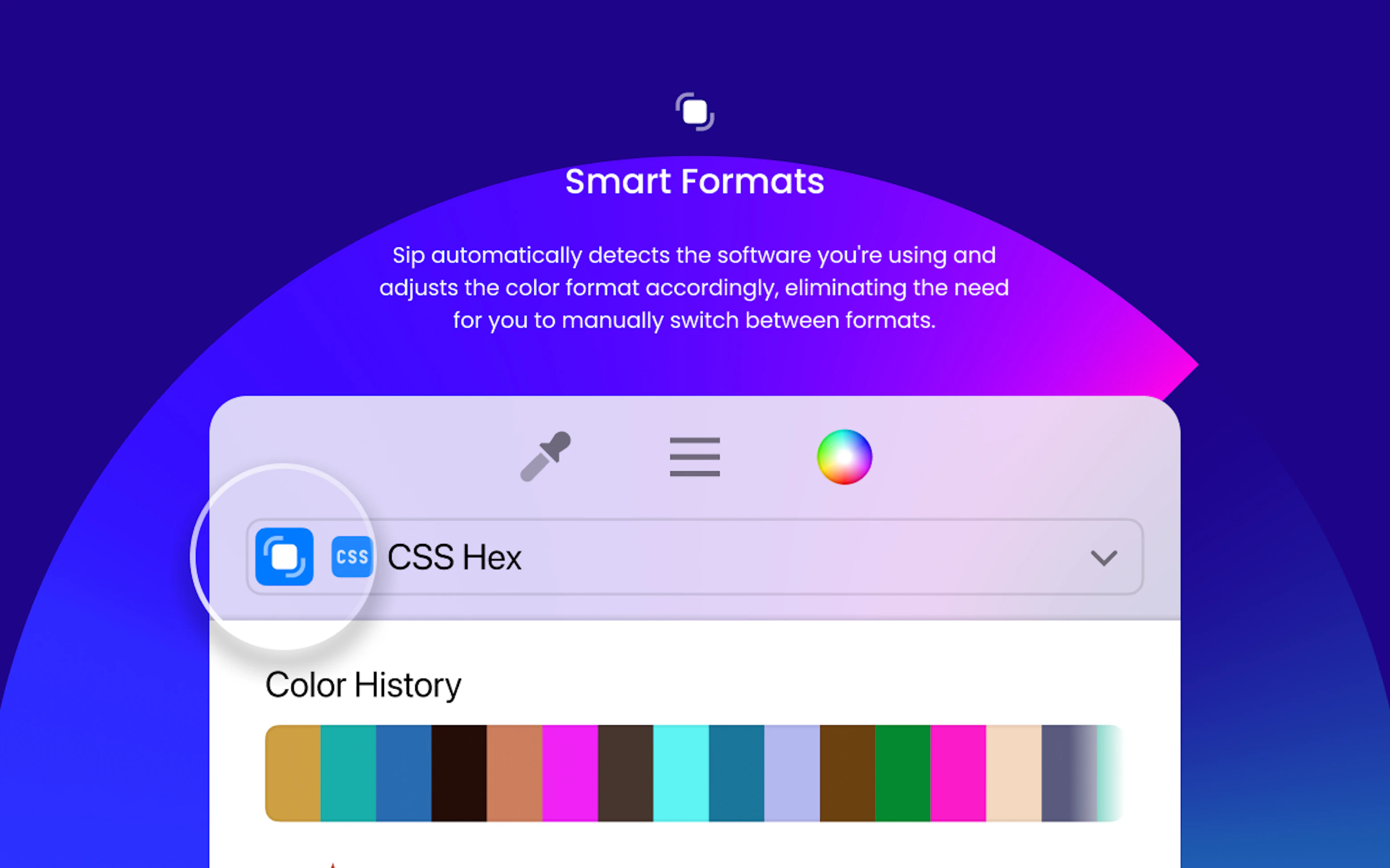 Sip on Setapp | Keep, manage, and share colors with ease