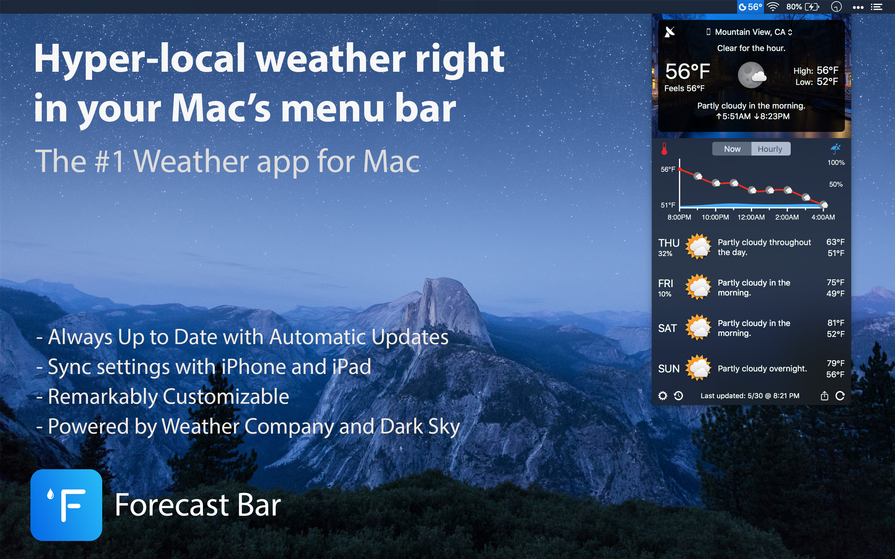 mac forecast bar