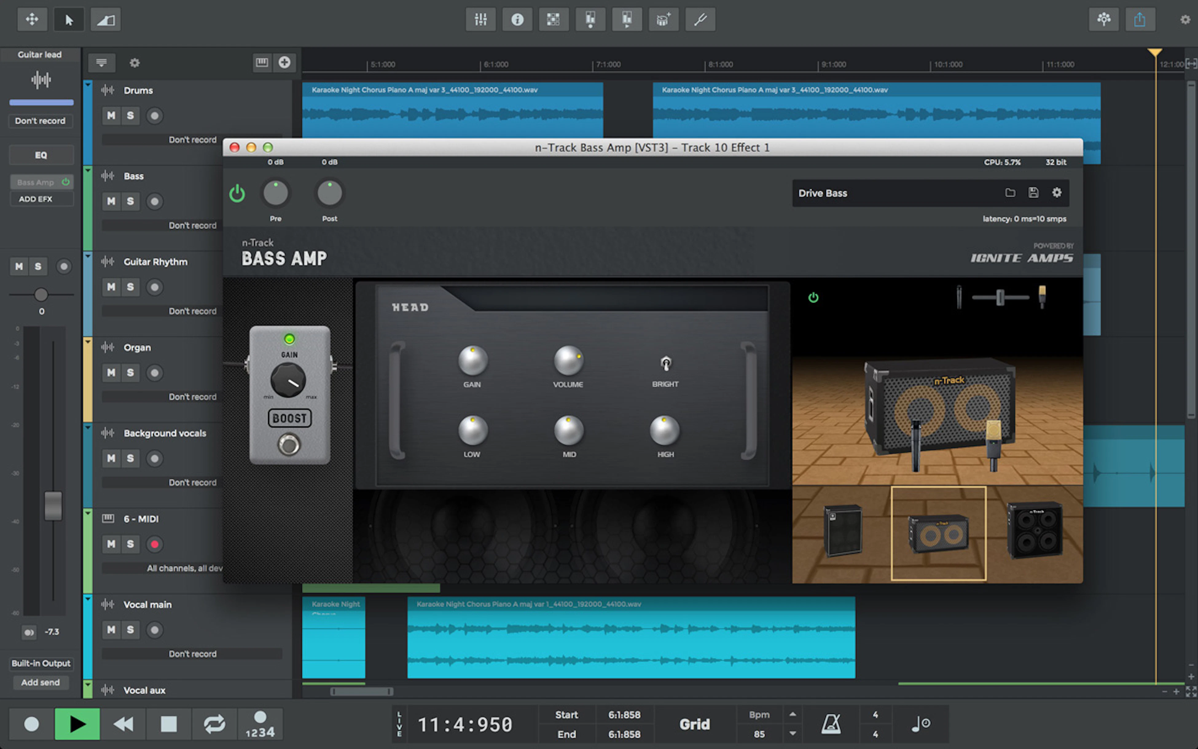 N Track n-Track Studio en Setapp | Grabador y editor de música multipista