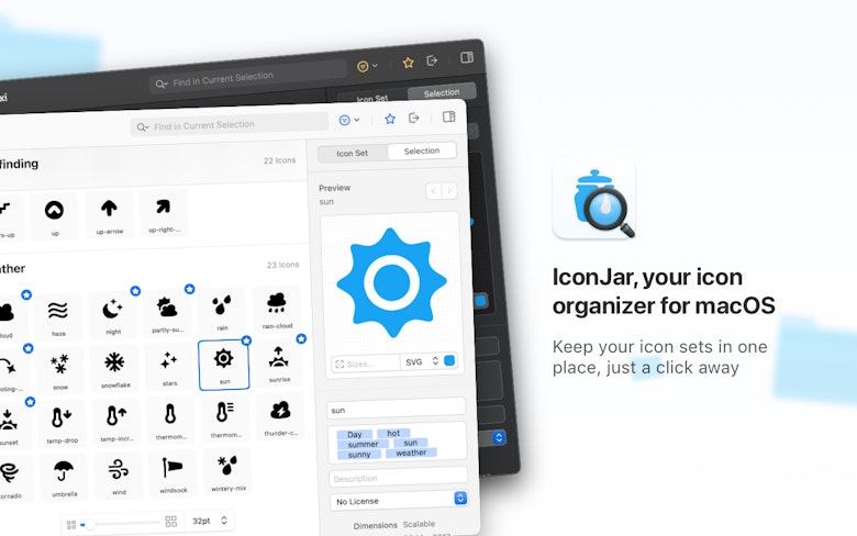 IconJar, your icon organizer for macOS