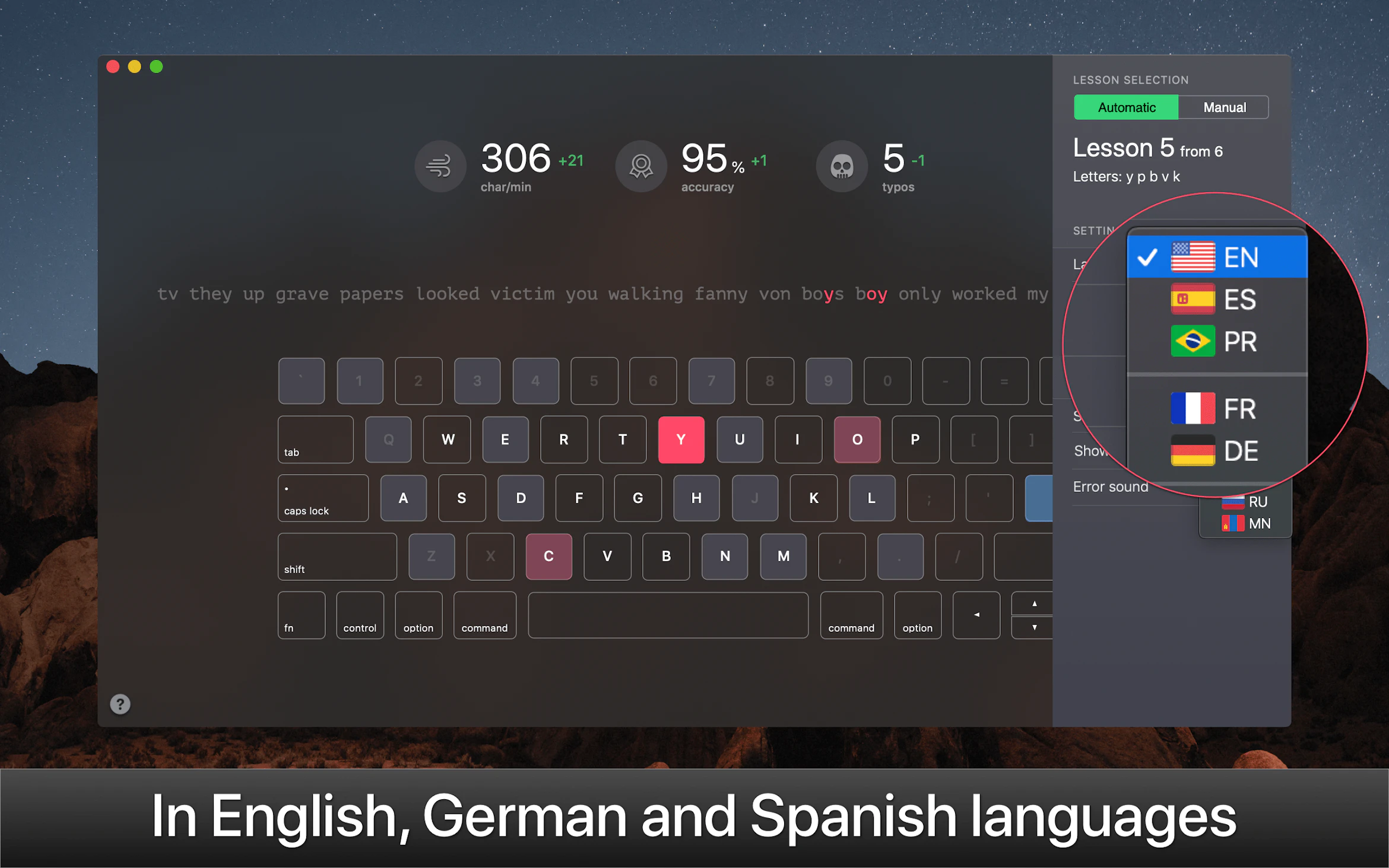 Keykey KeyKey Typing Tutor en Setapp | La mejor app para teclear más rápido en ...