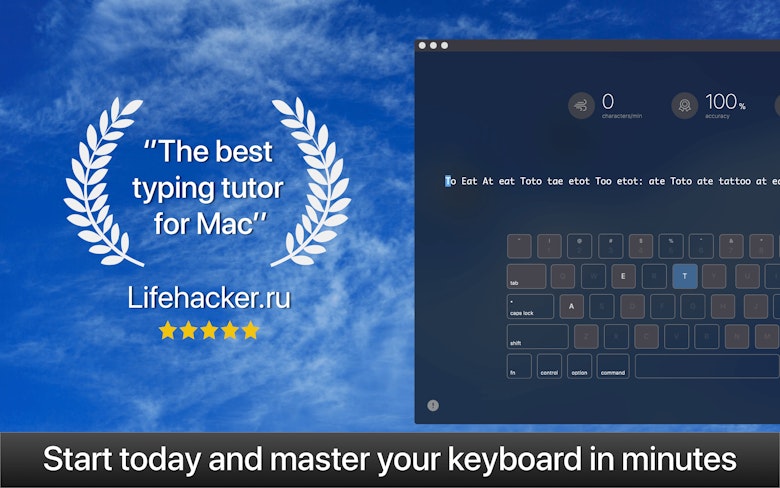Start today and master your keyboard in minutes