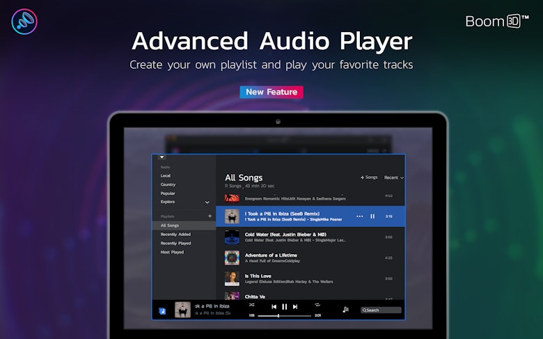Advanced Audio Player - Create your own playlist and play your favorite tracks