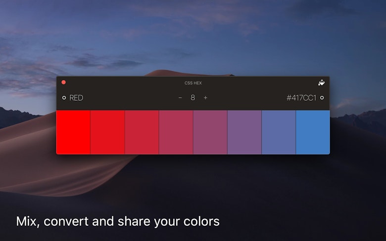 Mix, convert and share your colors
