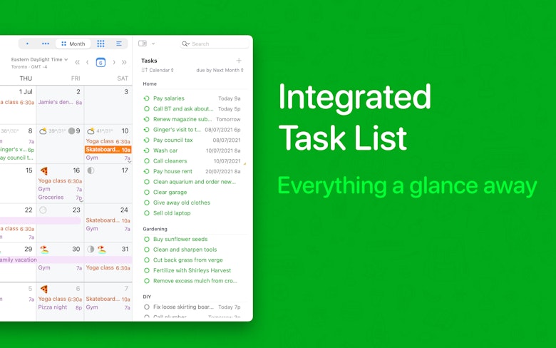 Integrated task list