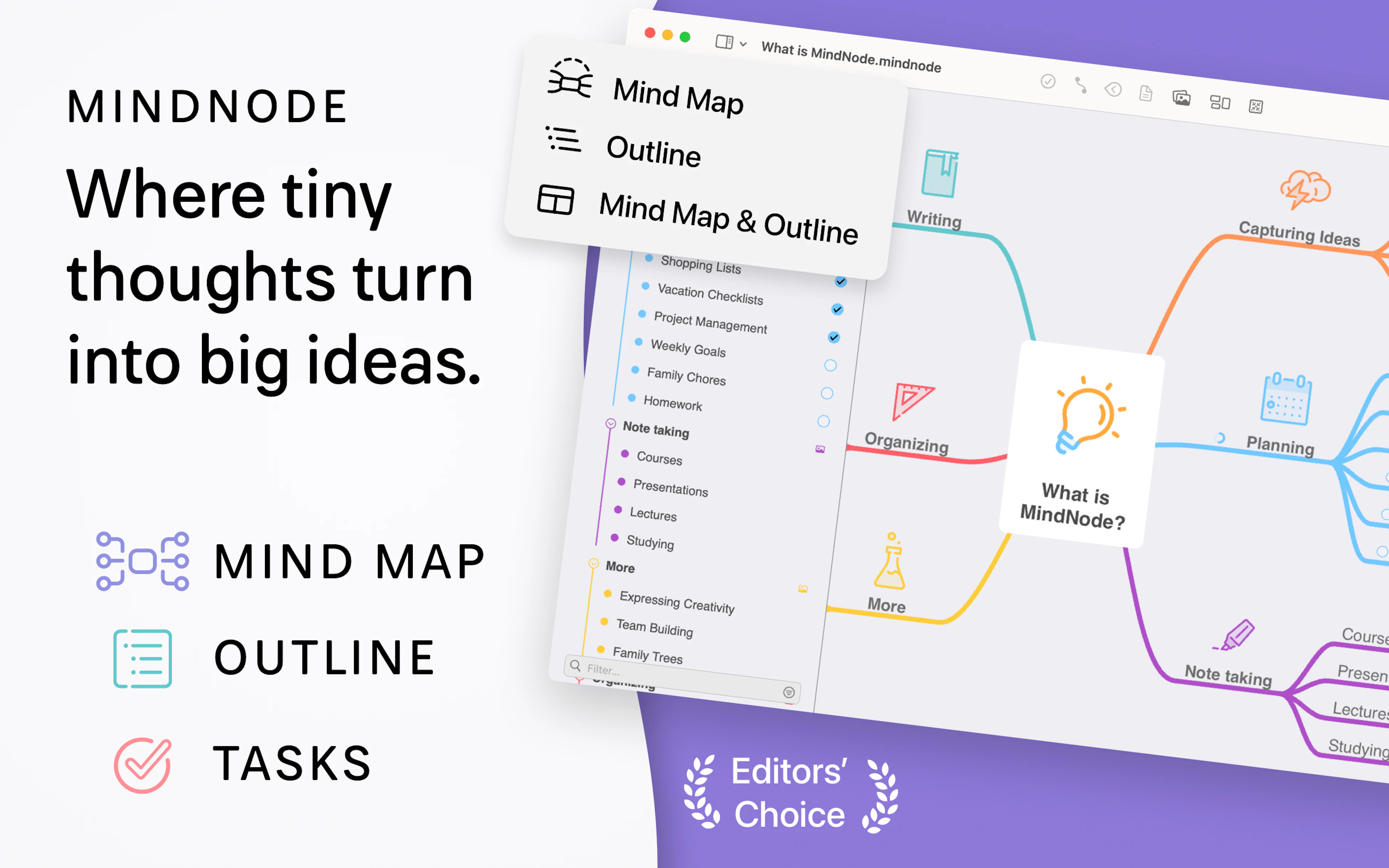 Mindnode Vector MindNode on Setapp | Crystal-clear mind mapping and brainstorming for Mac