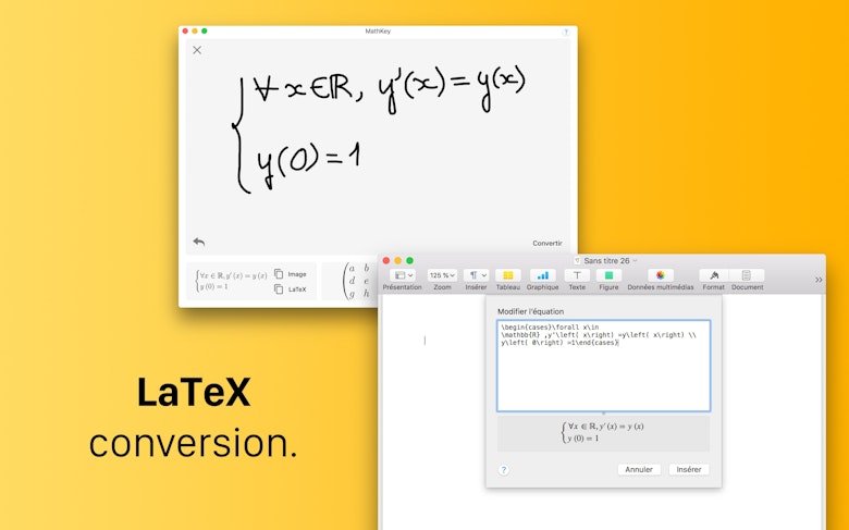 LaTeX conversion.