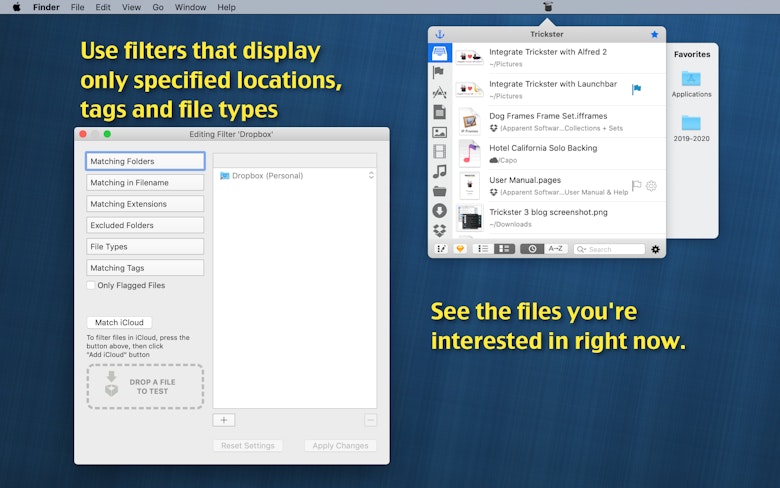 Trickster 2 7 – Quickly Access Recently Used Files Onto