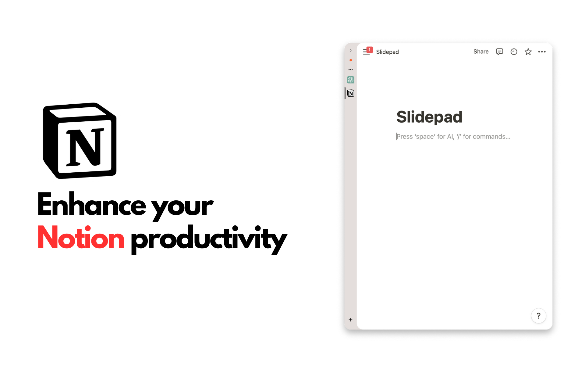Slidepad Screenshot App Selection