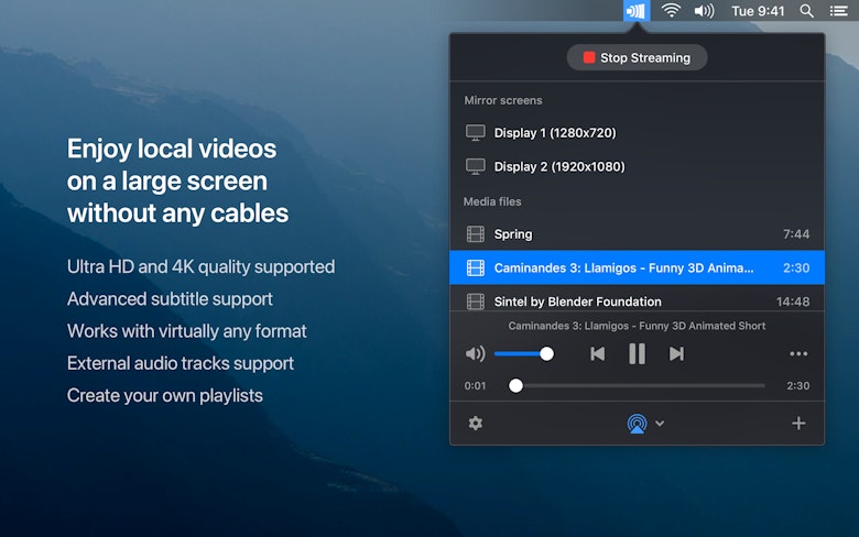 JustStream su Setapp | Una potente app di streaming per Mac