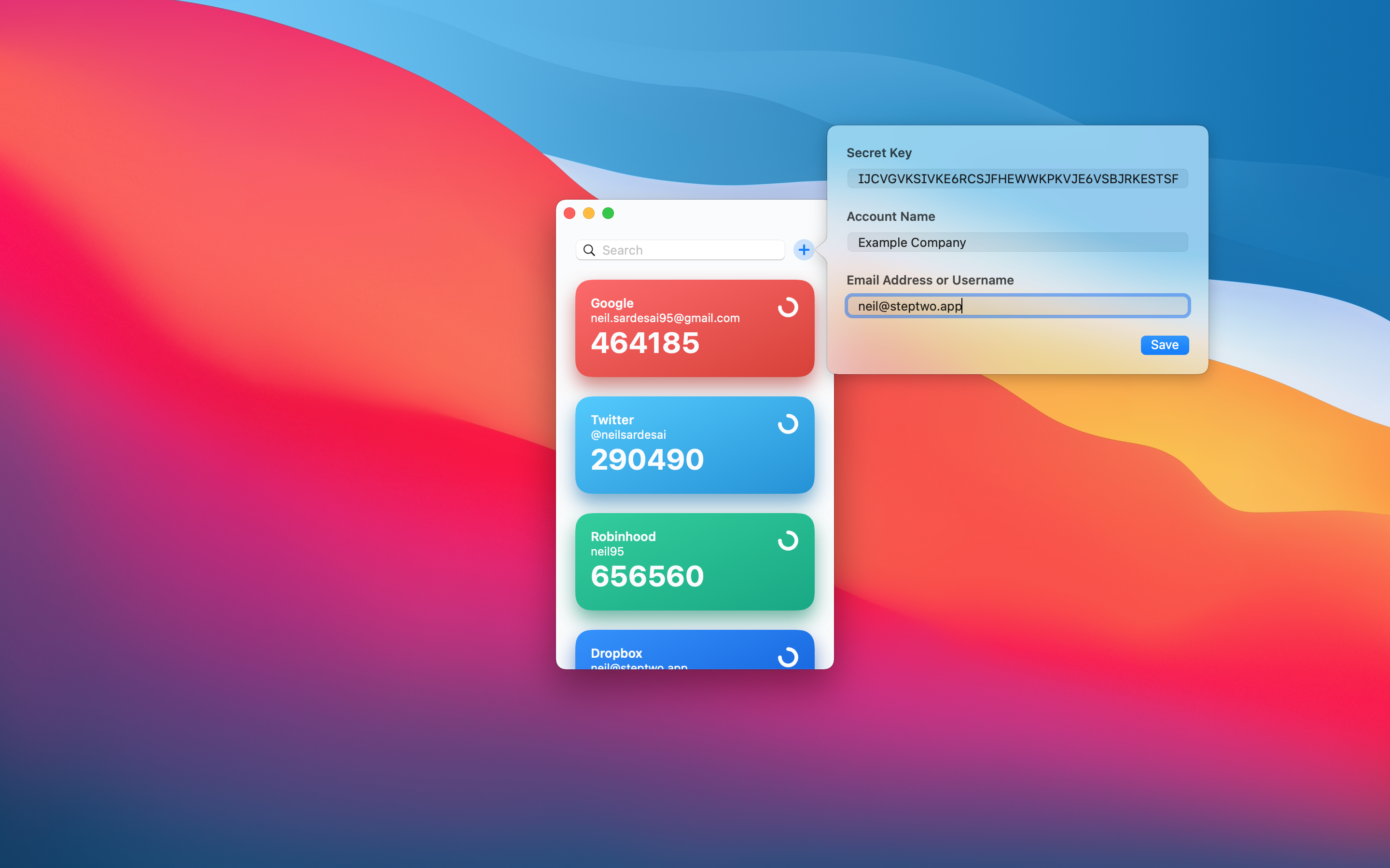 Step Two Syncing Codes