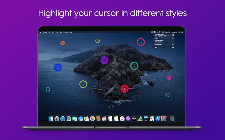Highlight your cursor in different styles