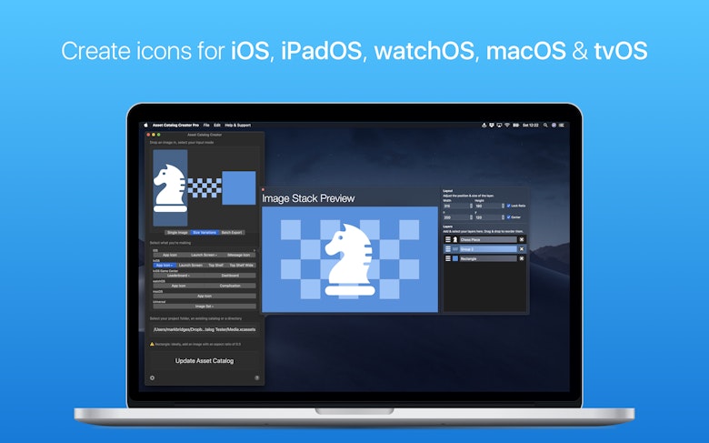 Create icons for iOS, iPadOS, watchOS, macOS & tvOS