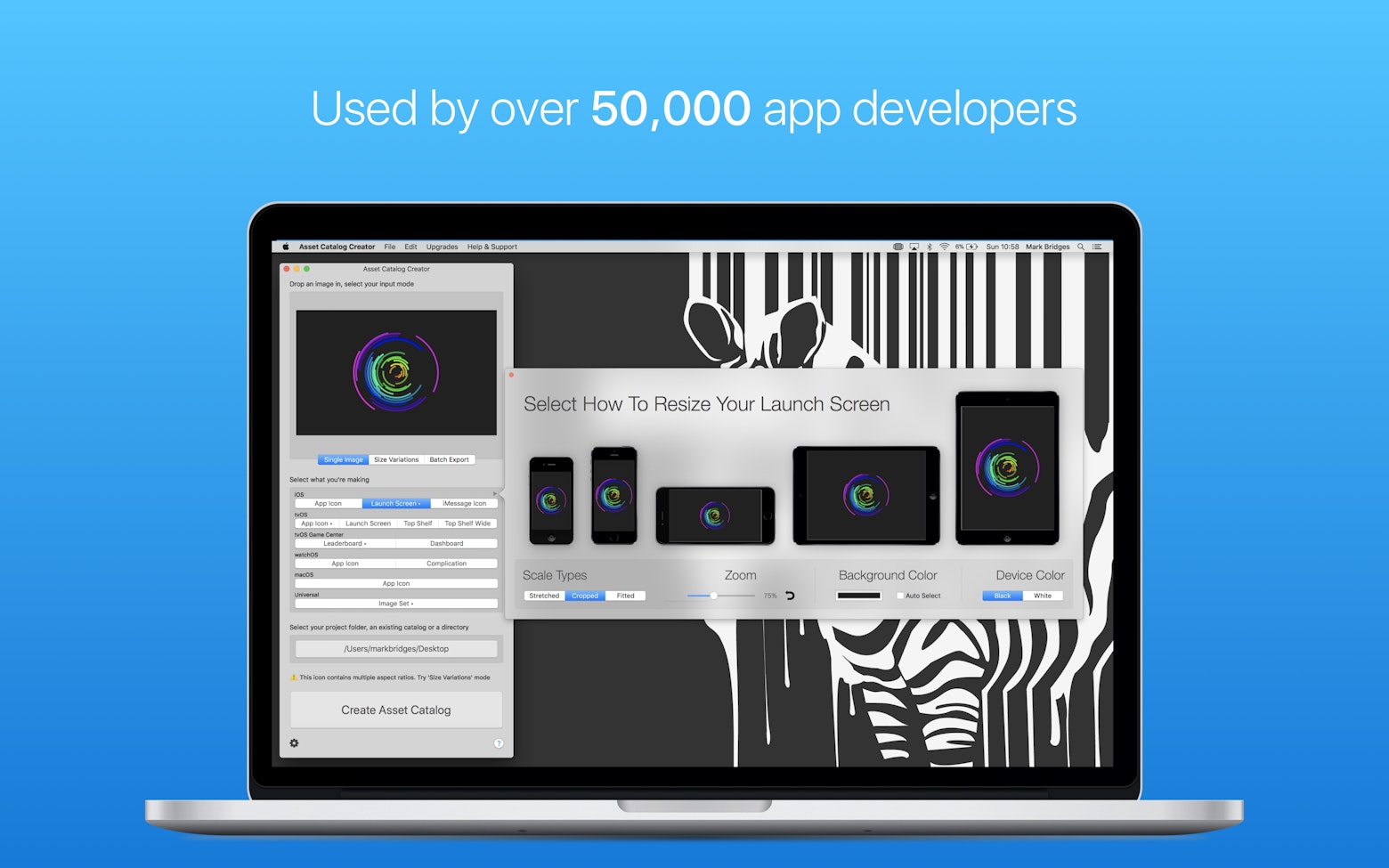 Asset Catalog Creator su Setapp Converti immagini in icone
