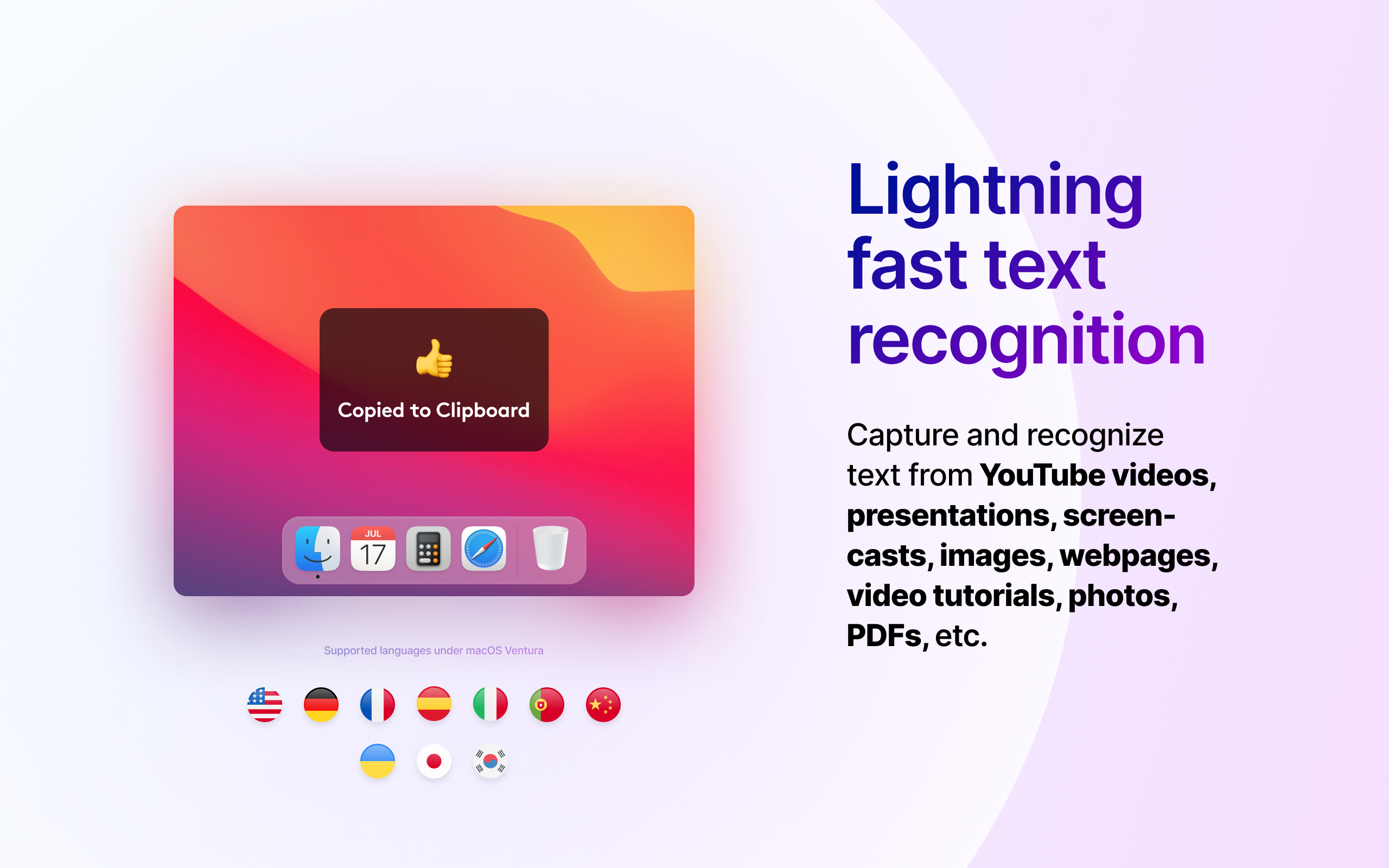 TextSniper on Setapp Capture part of the screen and turn it into text