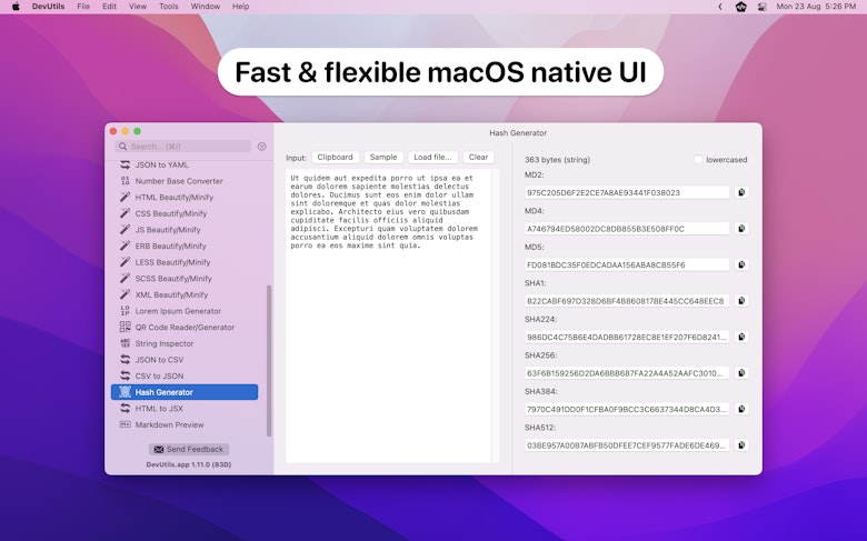 Fast & flexible macOS native UI
