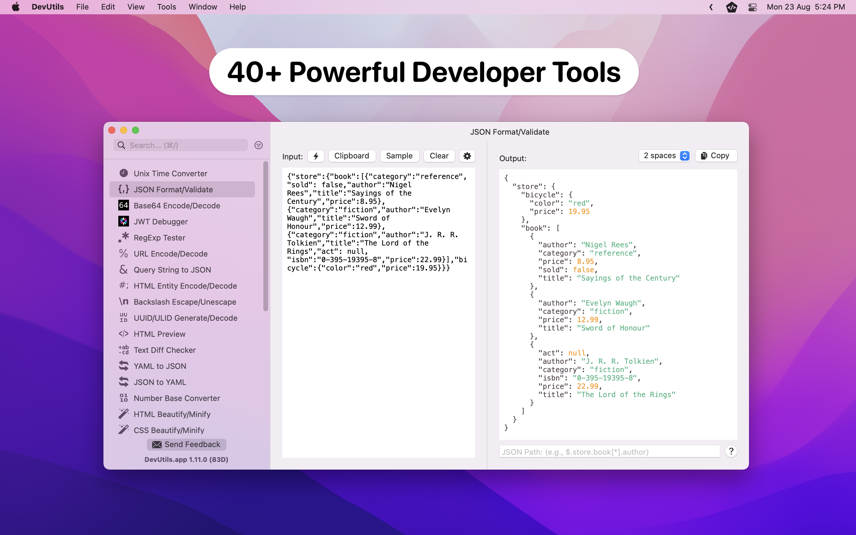 DevUtils On Setapp | Powerful Developer Toolbox