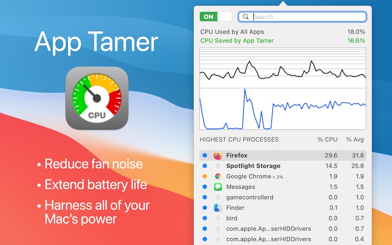 Reduce fan noise; Extend battery life; Harness all of your Mac's power