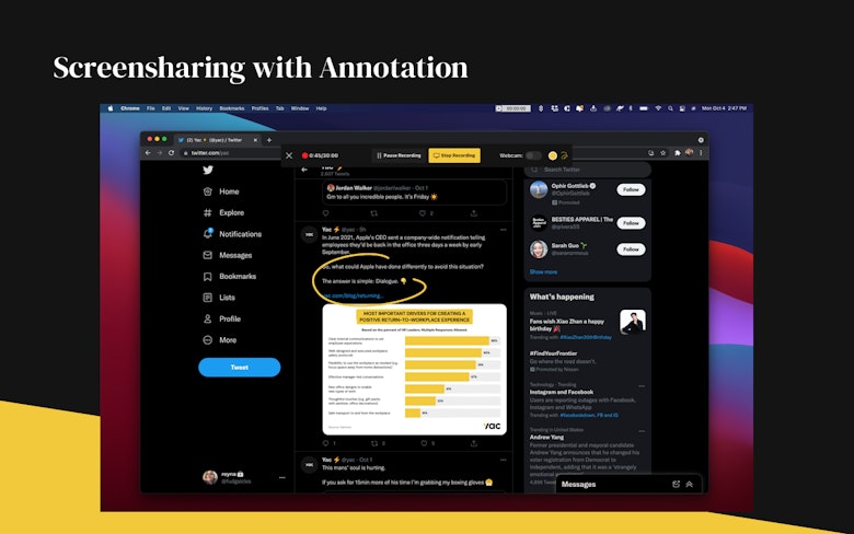 Screensharing with Annotation