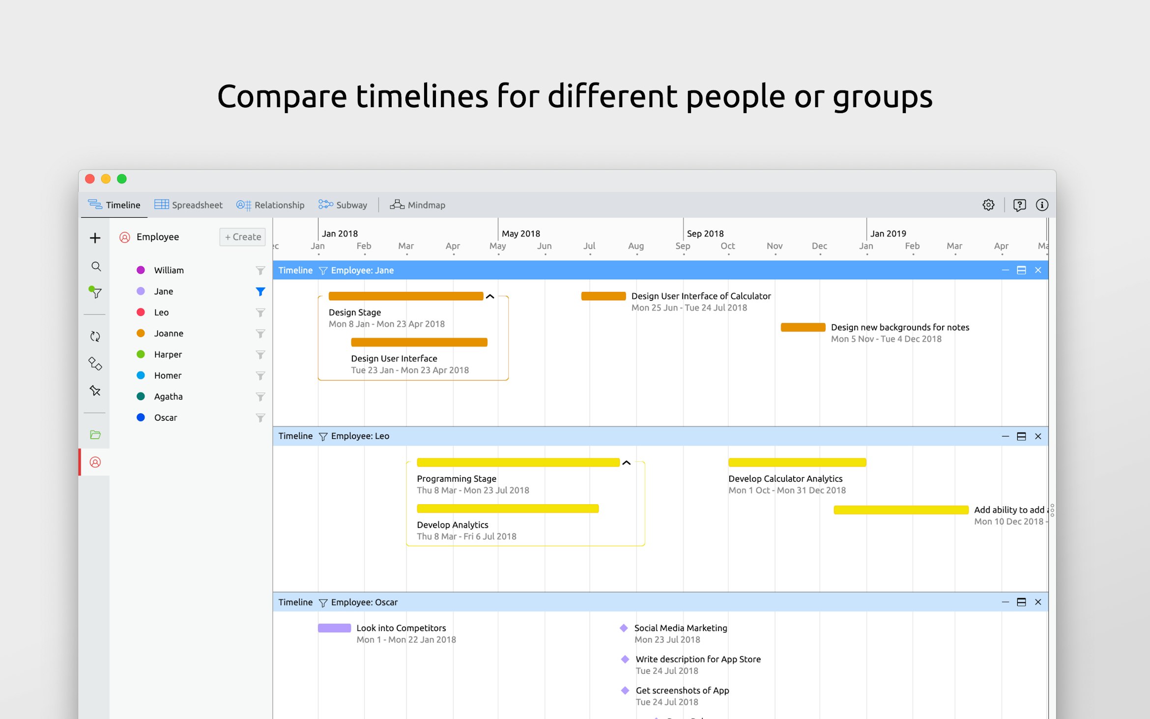 Aeon Timeline on Setapp | Create timelines for your projects