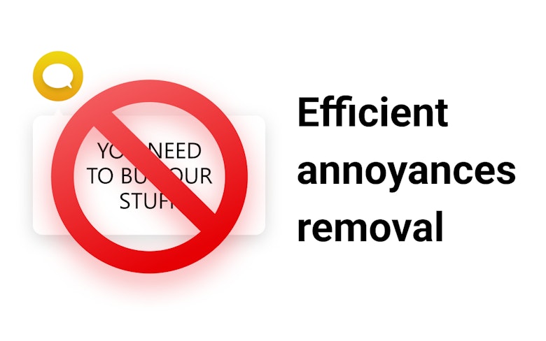 Efficient annoyances removal