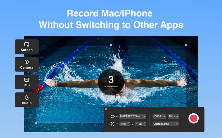 Record Mac/iPhone Without Switching to Other Apps