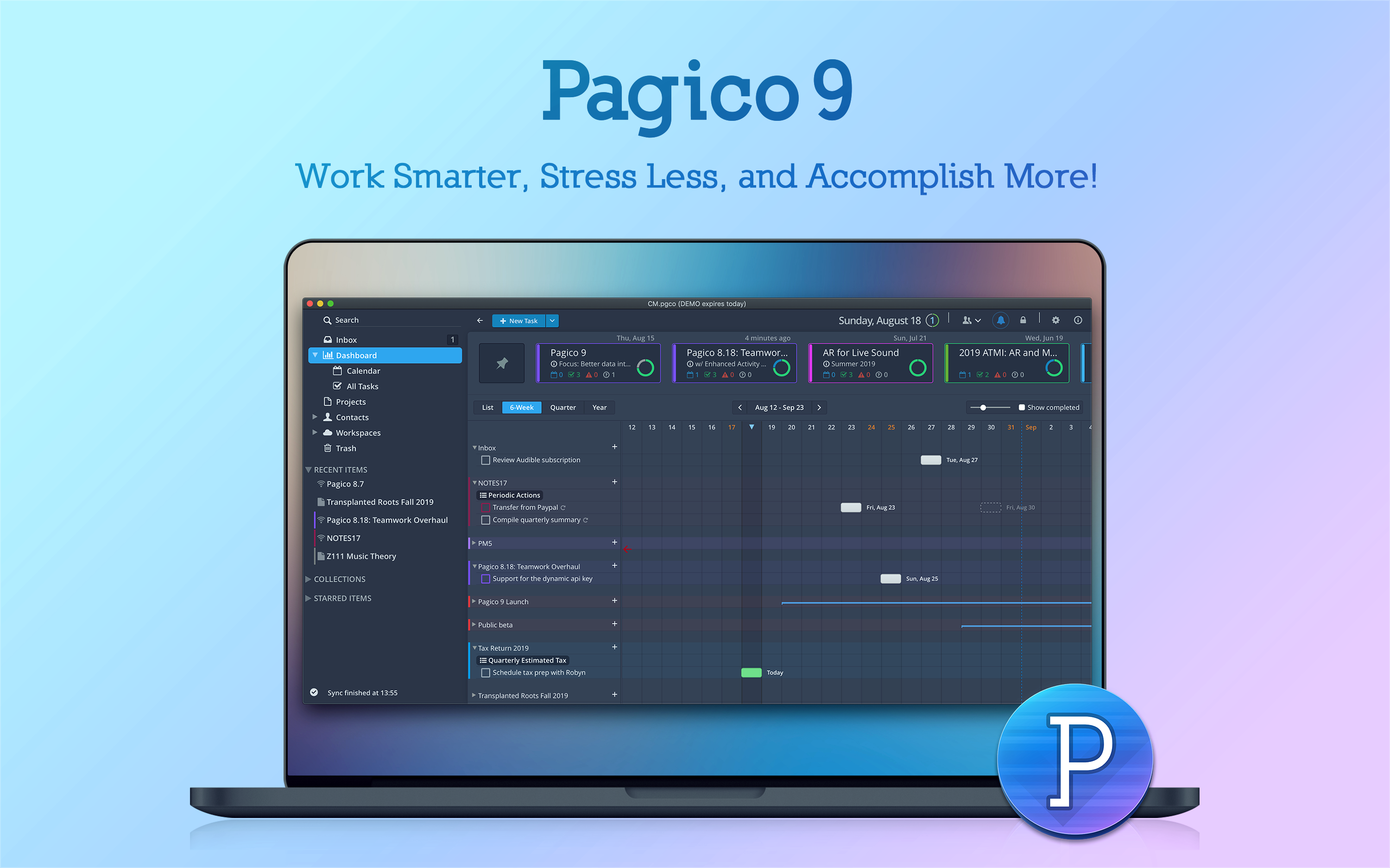 pagico repeating tasks