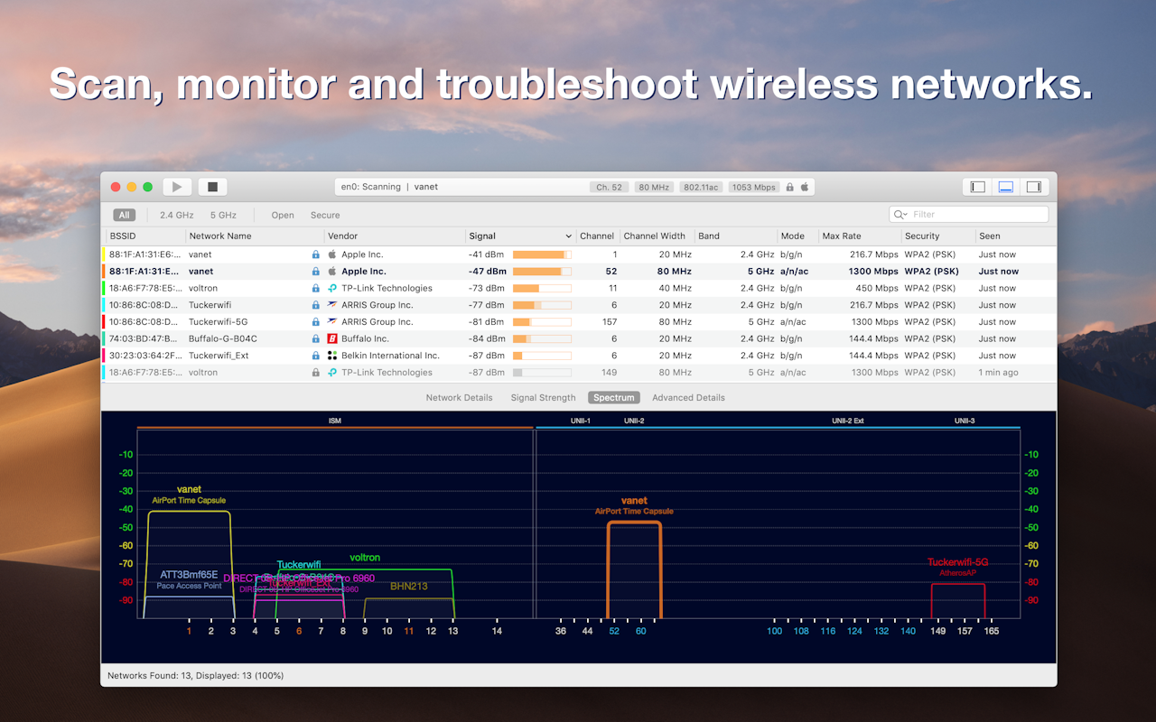 WiFi Explorer WiFi Explorer