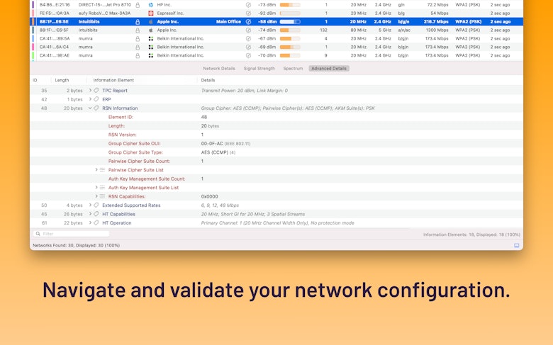 Navigate and validate your network configuration.