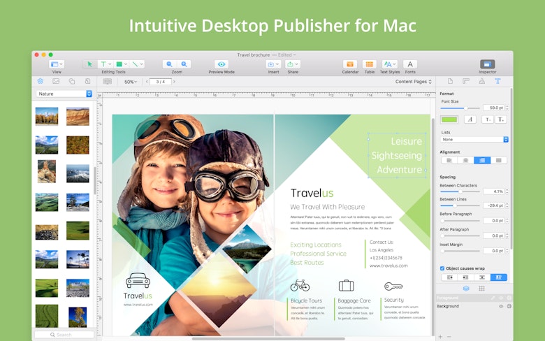 Intuitive Desktop Publisher for Mac
