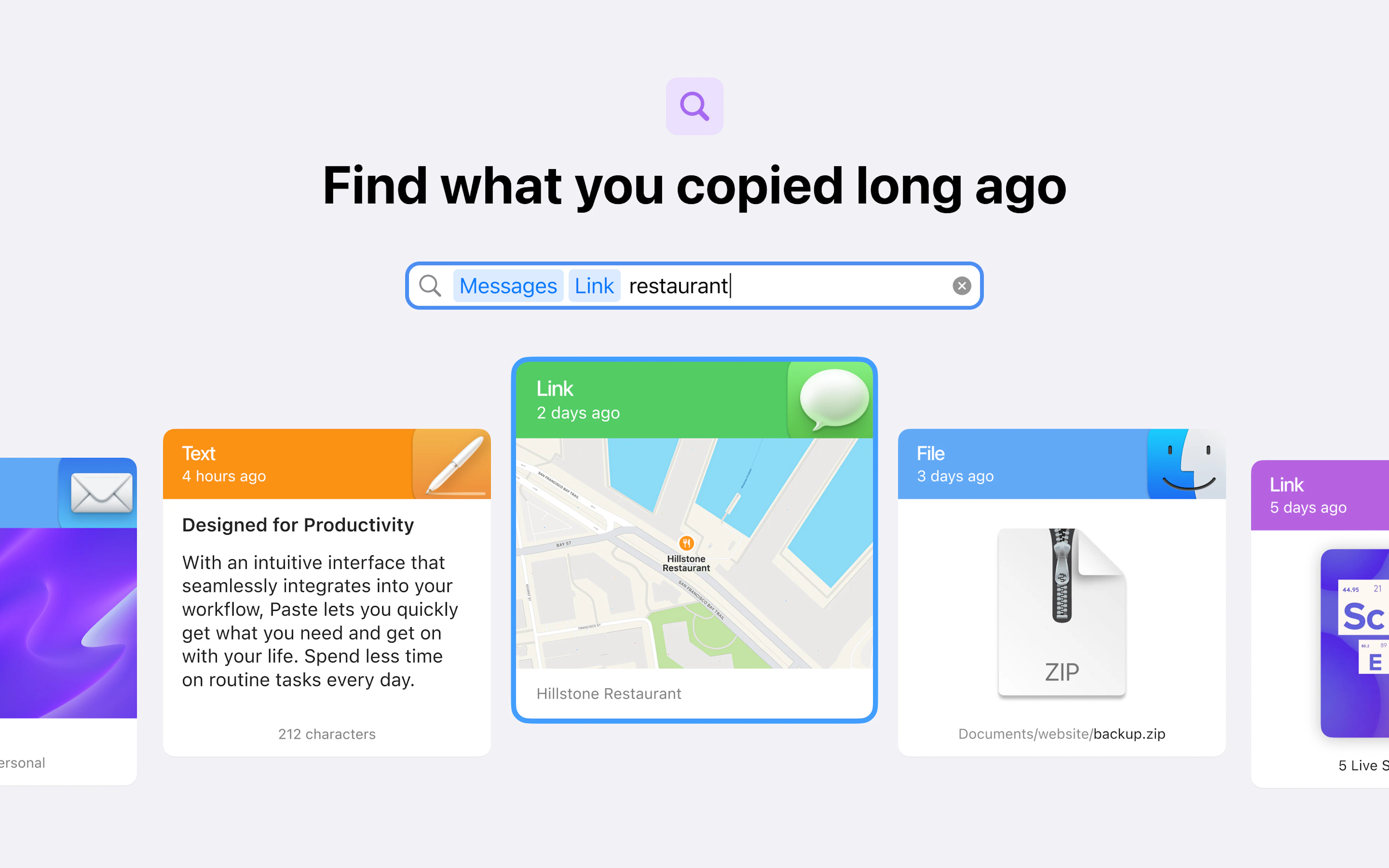 Paste on Setapp | Robust cloud clipboard manager and time-reliever