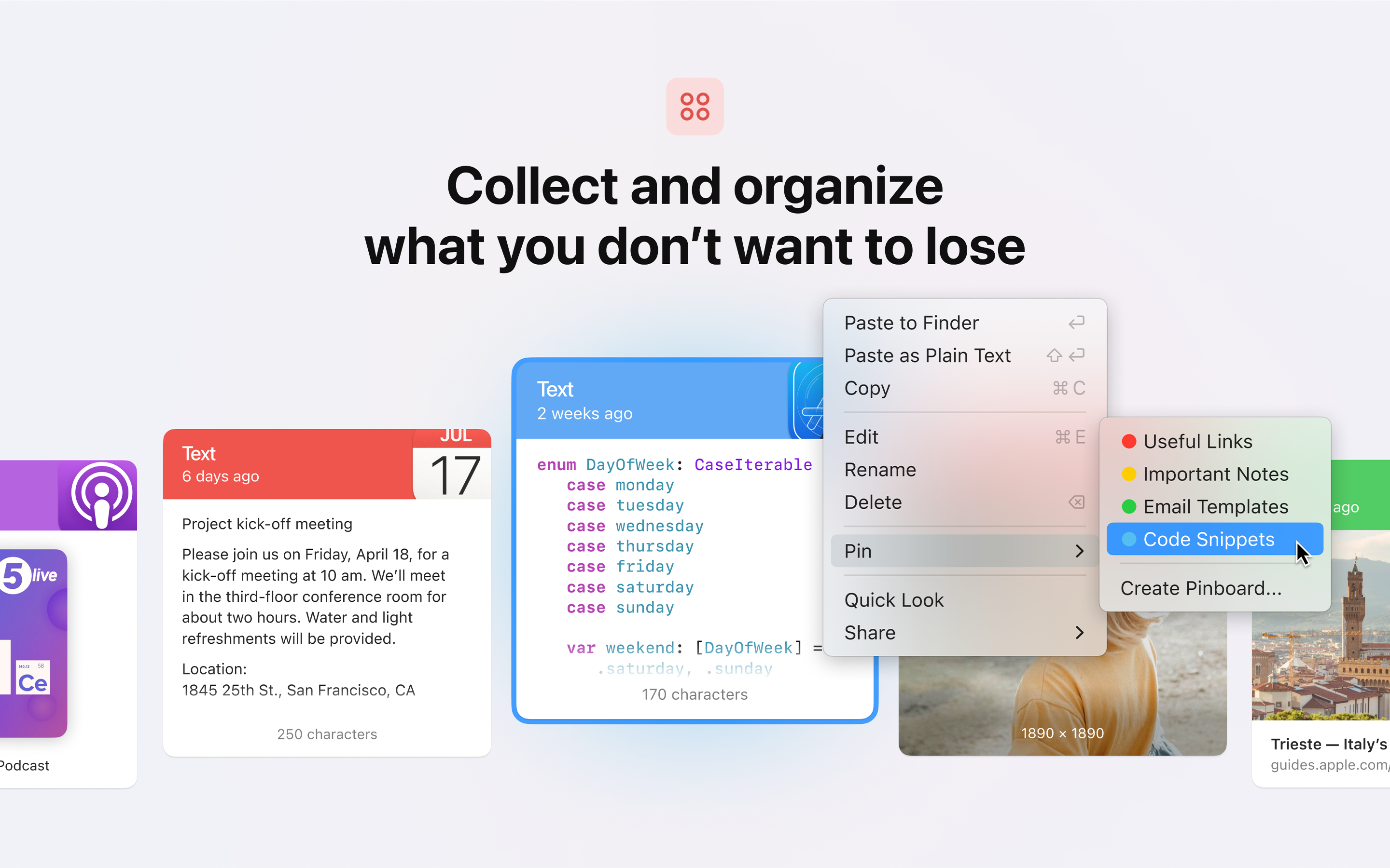 Paste on Setapp Robust cloud clipboard manager and timereliever